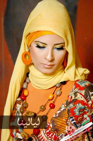 إطلالات مفعمة بالأناقة والرقي بحجاب مختلف ومتميز في العيد